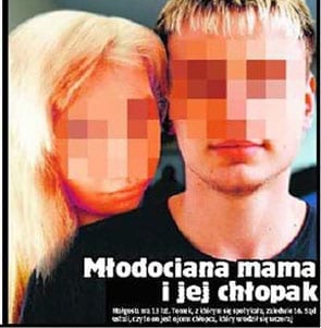 mlodociana matka