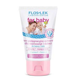Flos-Lek For Baby Krem pielęgnacyjno-ochronny dla niemowląt i dzieci 1 floslek krem for baby