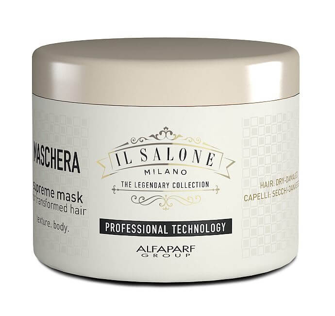 Jak zregenerować włosy po lecie 5 IL SALONE MILANO_supreme-mask 500 ml_włosy suche i zniszczone