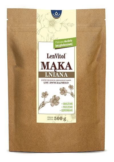 kraft paper doypack bag with zipper on white background