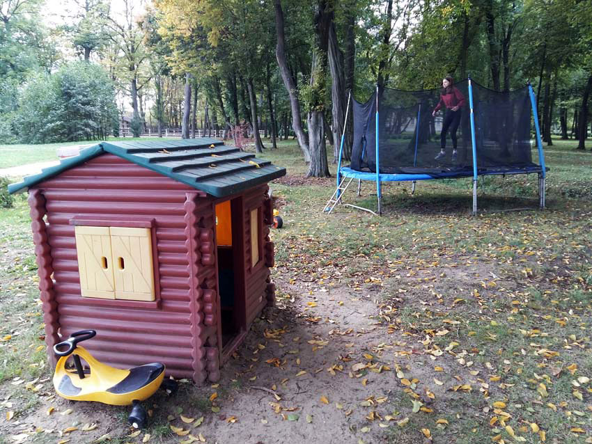 trampolina Pałac Alexandrinum