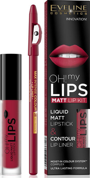 Noworoczny make-up z Eveline Cosmetics 12 Pamadka Oh! My lips