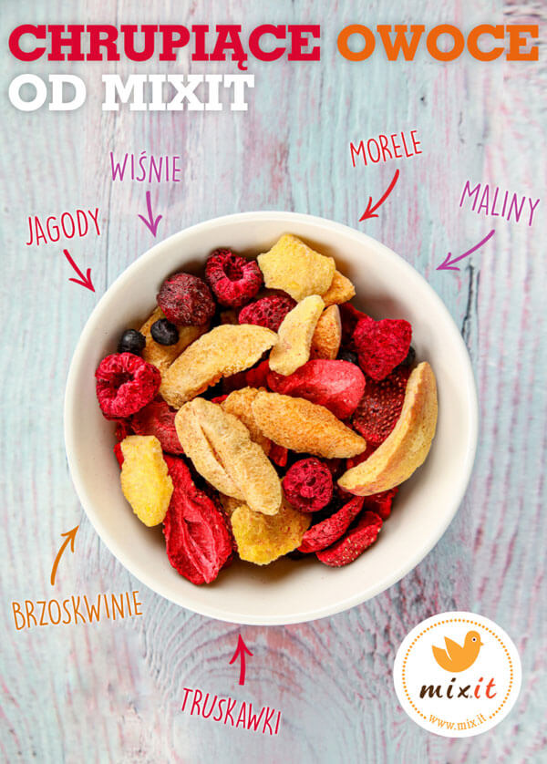 Liofilizowane owoce dla niemowląt i dzieci 2 liofilizowane owoce