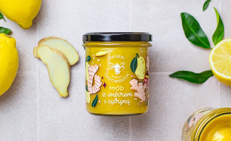 zimowy miód z imbirem i cytryną